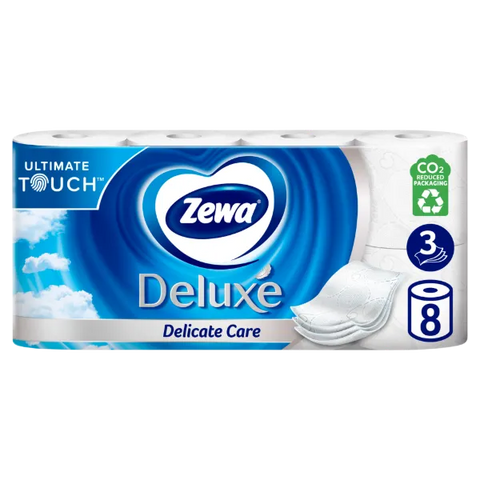Zewa Deluxe Toalettpapír 3r Fehér 8 tek