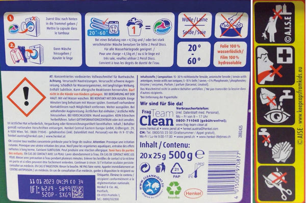Persil Duo Caps színes 20 WL mosókapszula 340g