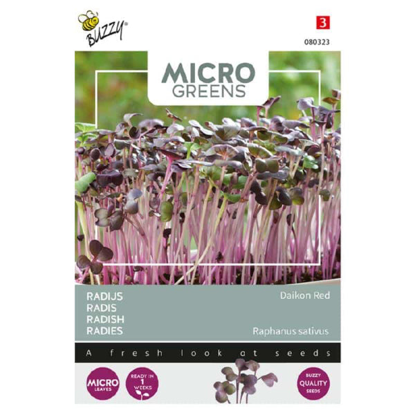 MicroGreens Retek Daikon Red Bz H