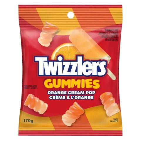 Twizzlers Gummies Orange cream Pop 170 gr Akciós