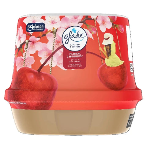 Glade Fürdőszobai illatosító gél 180 g Floral cherries
