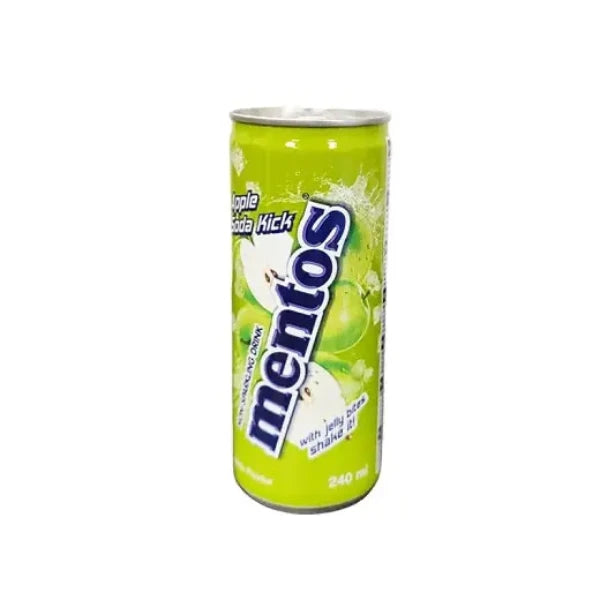 Mentos Apple Soda Kick szénsavmentes üdítőital 240ml DRS +50 Ft Betétdíj