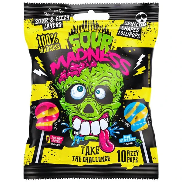 Sour Madness Extra Savanyú koponya alakú nyalóka válogatás 90g