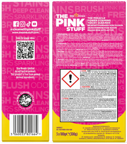 THE PINK STUFF hab WC-tisztító 3x100g