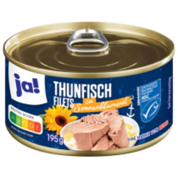 Ja! Tonhalfilé napraforgo olajba 195 gr