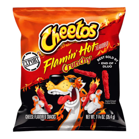 Cheetos Flamin' Hot Crunchy Chips 35 g
