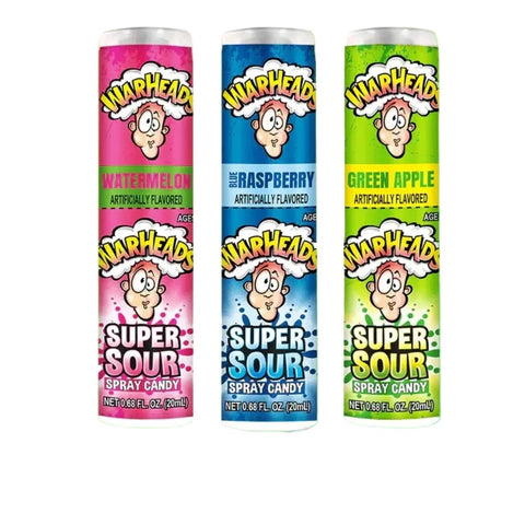 Warheads Super Sour Spray 20 g Kék