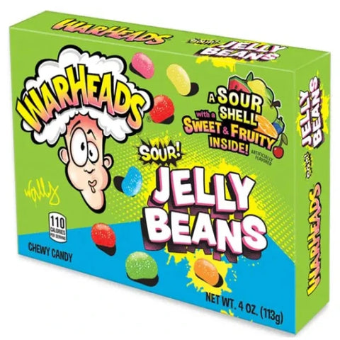 Warheads Jelly Beans savanyú gyümölcsös drazsé 113g