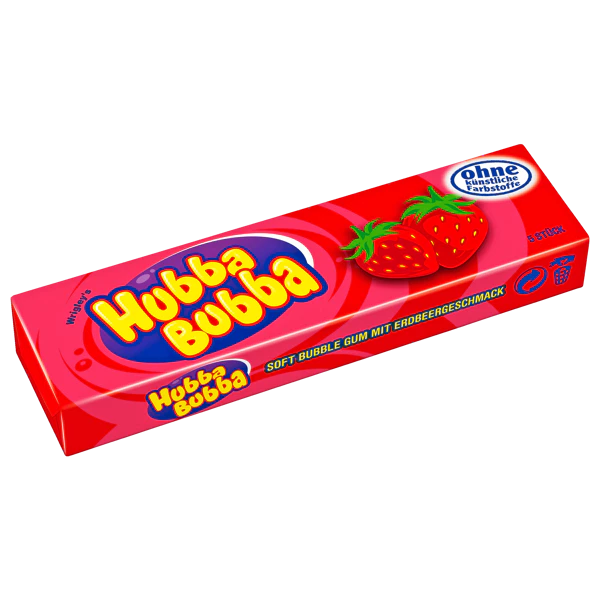 Hubba bubba eper izű rágogumi 5 db -os