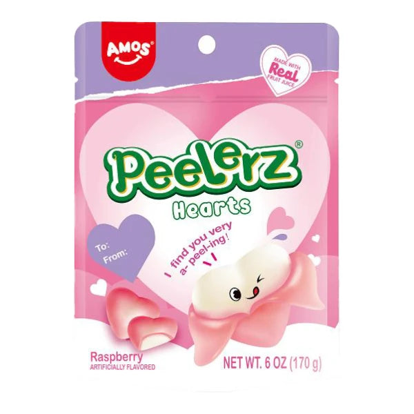AMOS  PEELERZ GUMMY HEARTS 65 gr