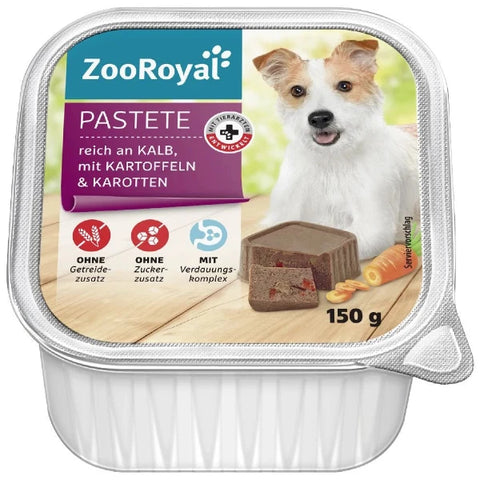 ZooRoyal borjú-, burgonya- és sárgarépapástétom 150g