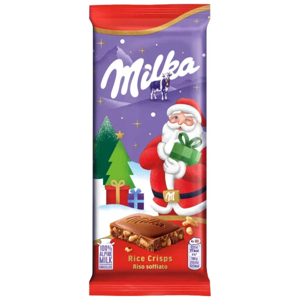Milka Rizses tejcsokoládé karácsonyi kiadás 90g