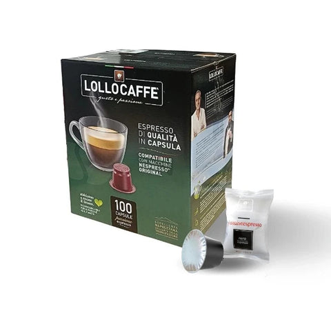 Lollo Caffe Nero Nespresso kompatibilis (100 kapszula)