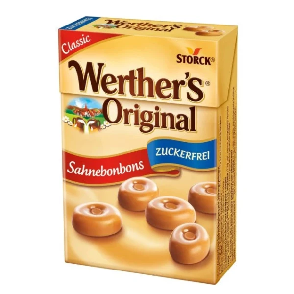 Storck Werther's Original cukormentes kemény tejkaramella 42 g