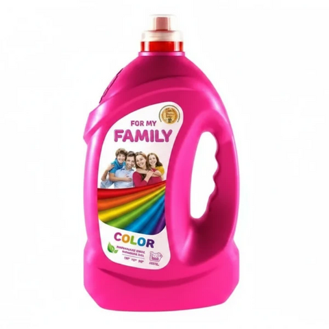 For My Family Folyékony mosószer Gel Family Color 100 mosás, 4L,