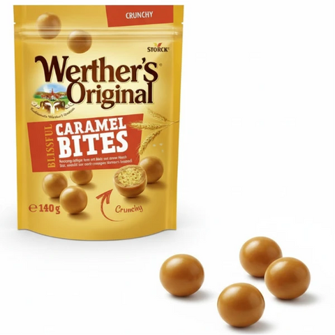 Werthers orig ori.bl.caramelás.bites crunchy, 140g
