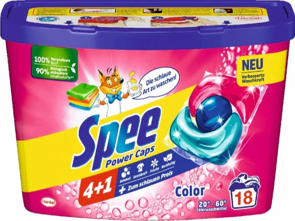 Spee power lágykapszula színes ruhákhoz 18 mosás, 216g