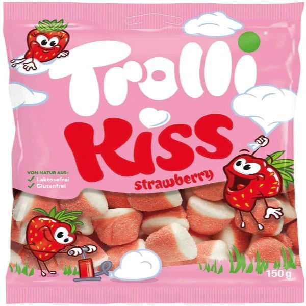 Trolli Strawberry habcukor 150g