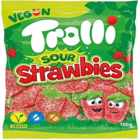 Trolli Strawbies savanyú eper