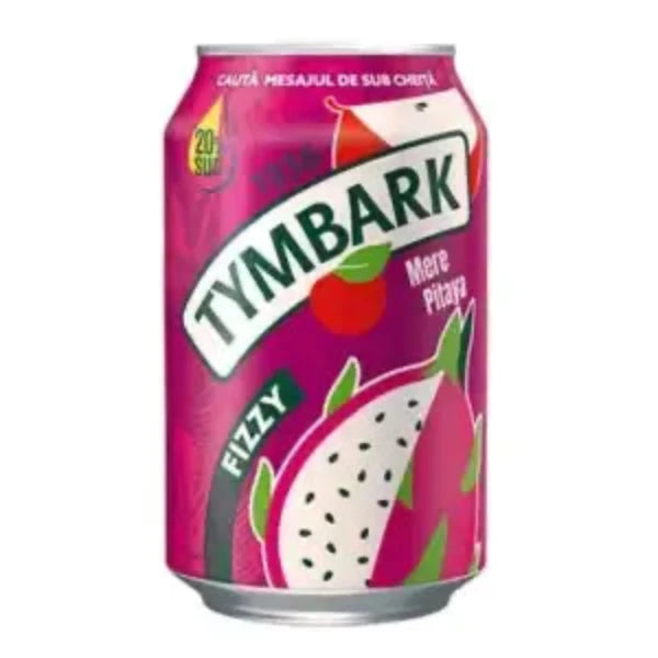 Tymbark Fizzy Apple & Pitaya  Egzotikus szénsavas üdítő 0,33ml