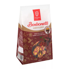 Bonbonetti Étcsokoládéval bevont meggyzselés szaloncukor 280g