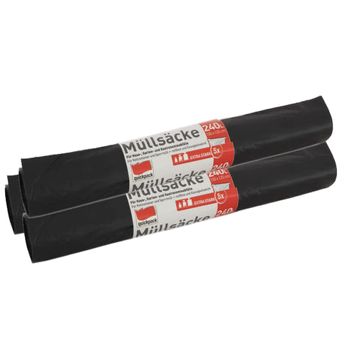 Szemeteszsák 240 l-es 5 db-os 100x125 cm