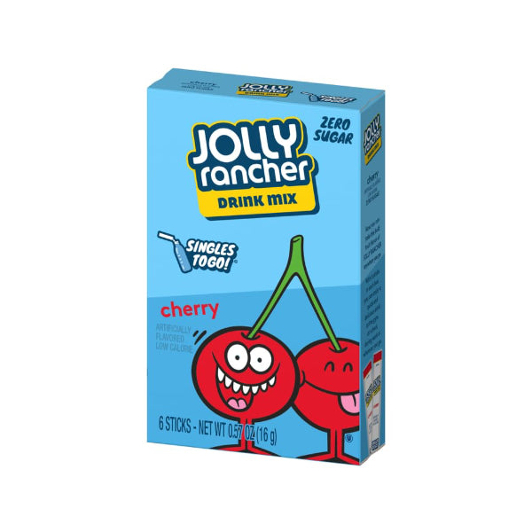 Jolly rancher Drink Mix singles cherry 6x2,5 gr