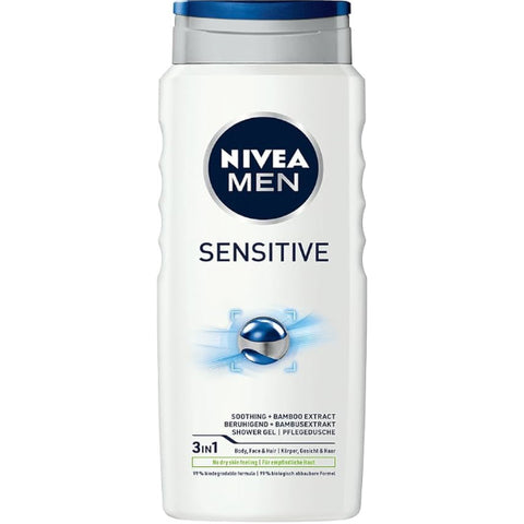 Nivea férfi tusfűrdő Sensitive 250 ml