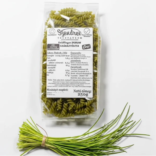 Durum Szendrei Snidlinges Orsó Száraztészta 250gr. - 30% zöldségtartalommal