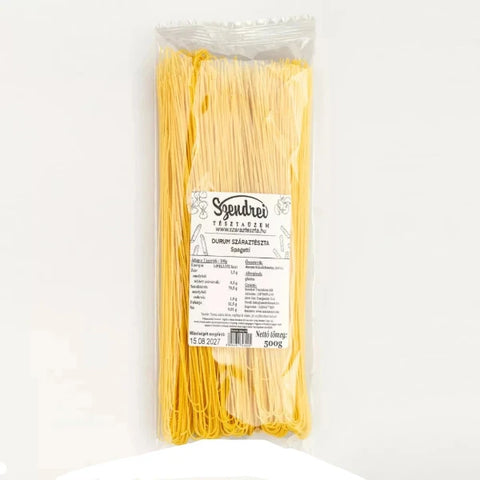 Durum Szendrei Spagetti Száraztészta 500gr.