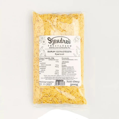 Durum Szendrei Eperlevél Száraztészta 500gr.