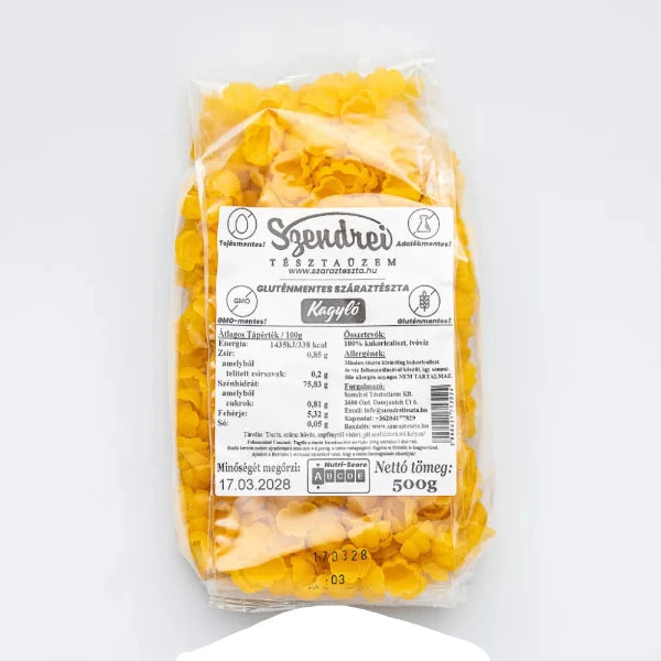 Gluténmentes Kagyló 500gr. - Szendrei Száraztészta