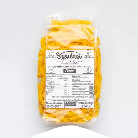 Gluténmentes Penne 500gr. - Szendrei Száraztészta