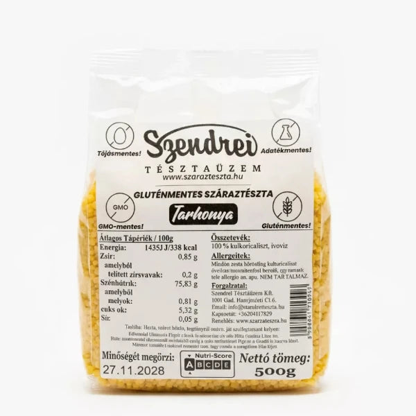 Gluténmentes Tarhonya 500gr. - Szendrei Száraztészta