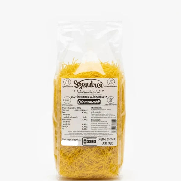 Gluténmentes Cérnametélt 500gr. - Szendrei Száraztészta