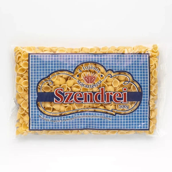 4 Tojásos Szendrei Kagyló nagy Száraztészta 500gr.