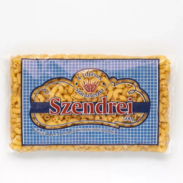 4 Tojásos Szendrei Szarvacska nagy Száraztészta 500gr.