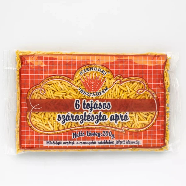 6 Tojásos Szendrei Sodort Csiga Száraztészta 200gr.