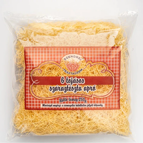 6 Tojásos Szendrei Kócos cérna Száraztészta 250gr.