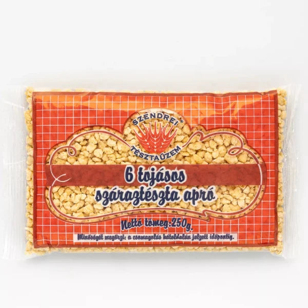 6 Tojásos Szendrei Reszelt Száraztészta 250gr.