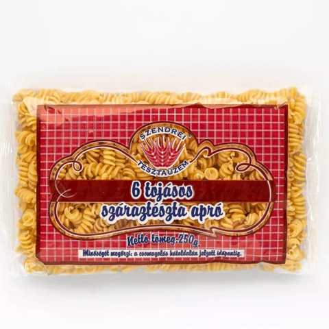 6 Tojásos Szendrei Orsó Száraztészta 250gr.