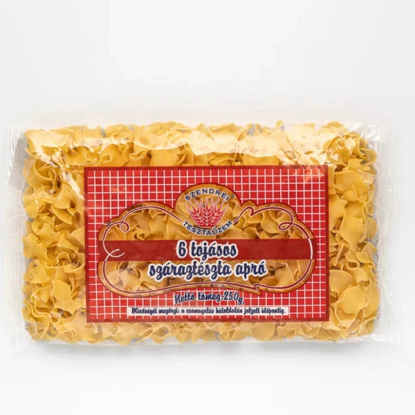 6 Tojásos Szendrei Fodros kocka Száraztészta 250gr.