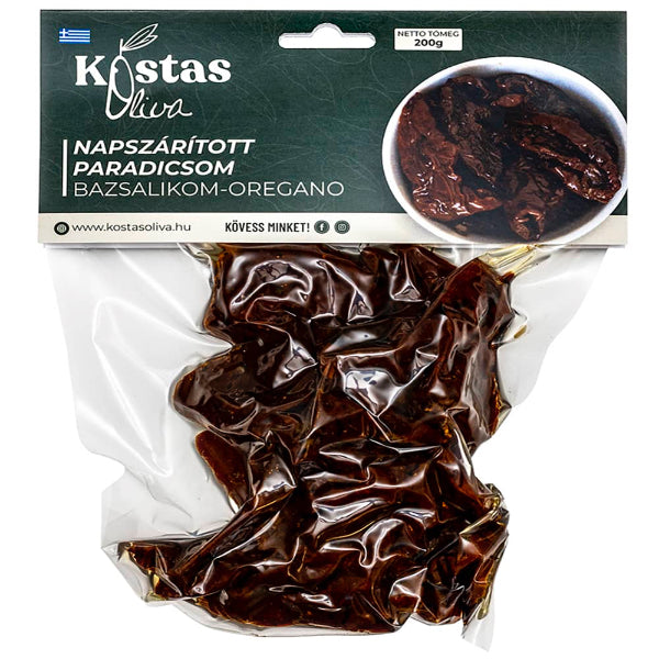Szárított paradicsom Bazsalikom-Oregánó fűszerezésű 200 gr