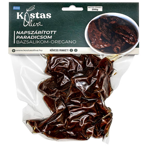 Szárított paradicsom Bazsalikom-Oregánó fűszerezésű 200 gr