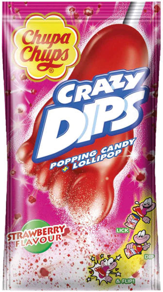 Chupa Chups Crazy Dips eper nyalóka