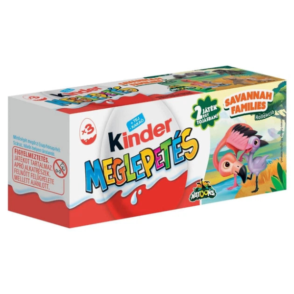 Kinder Tojás Natoons Szavanna Families T3 60g