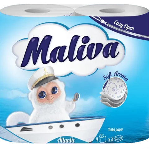 Maliva Atlantic Scented WC papír 3 réteg 4 tekercs, 17 m