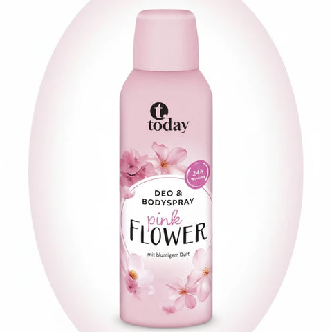 Today dezodor spray pink Flower női 200 ml