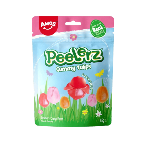 AMOS PEELERZ GUMMY TULIPS EASTER 65 g
