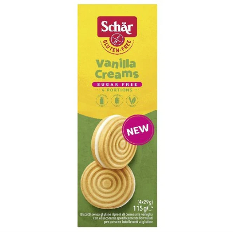 Dr. Schär vanília krémes keksz 115g